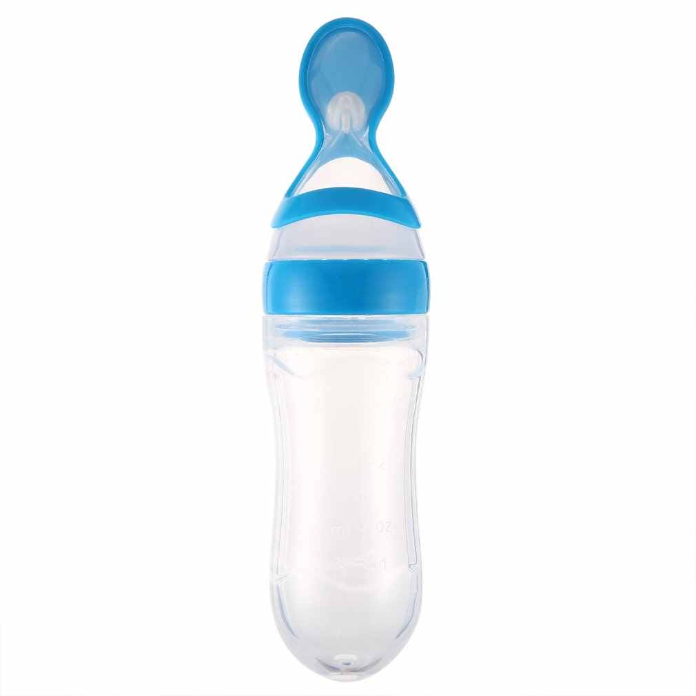 Baby Squeezing Feeding Spoon, Silicone Feeding Bottle Training Spoon, Infant Cereal Food Spoon Infant Cereal Supplement Baby Squeezing Feeding Spoon, Silicone Feeding Bottle Training Spoon, Infant Cereal Food Spoon Infant Cereal Supplement